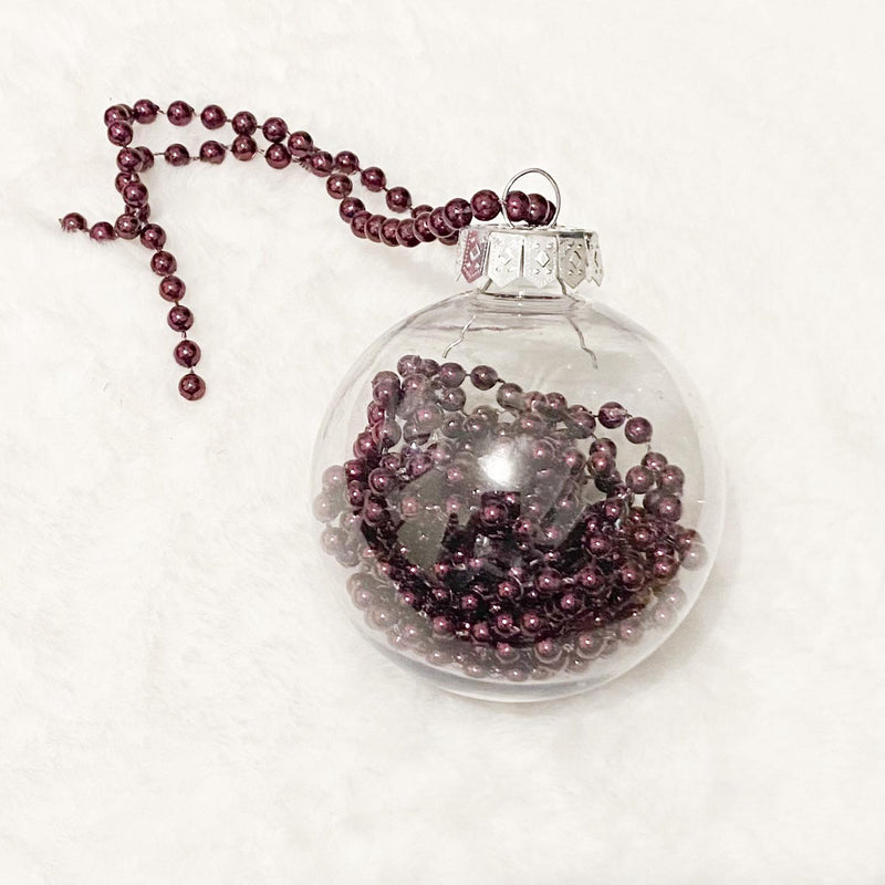 Personalised Christmas Baubles - With beads